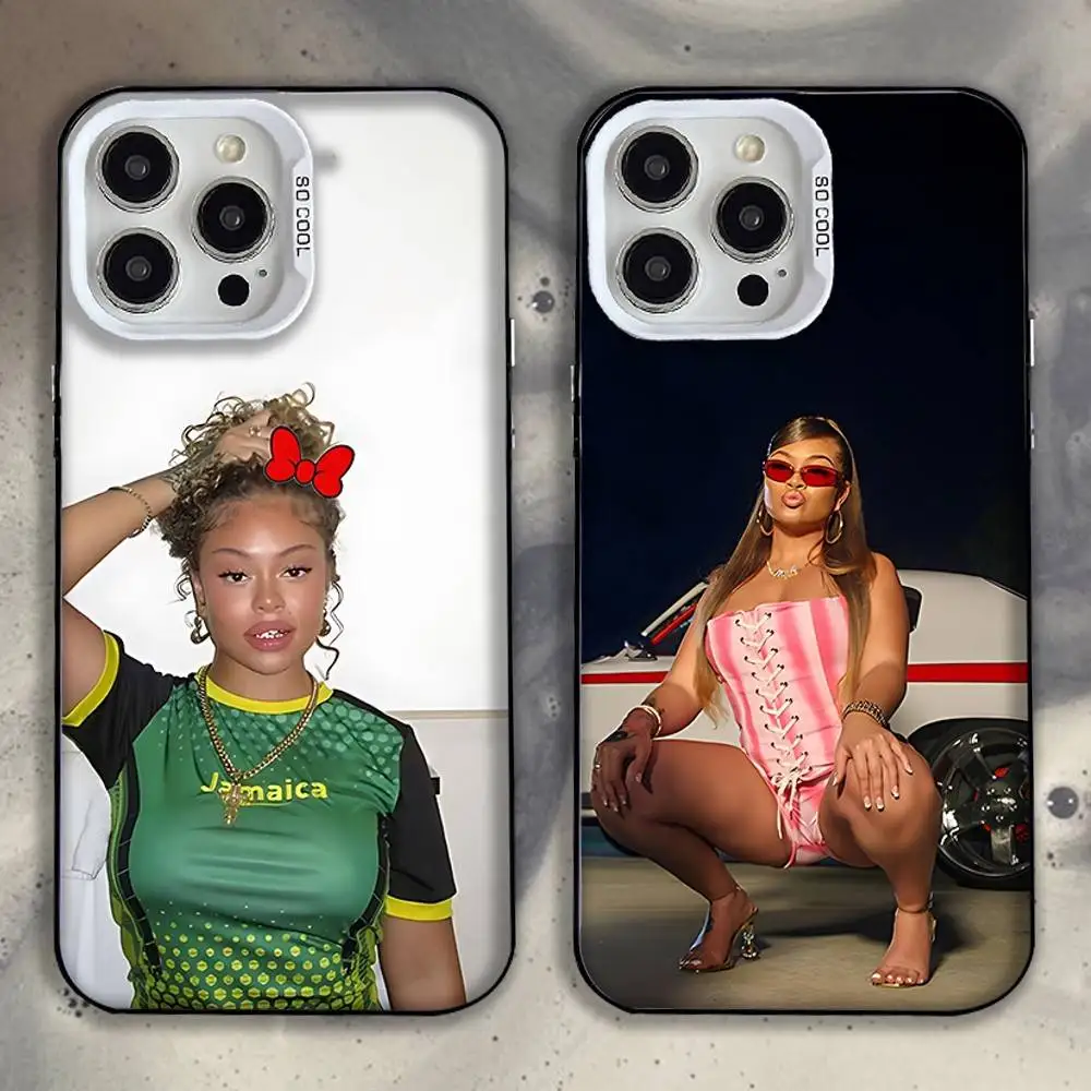 

Singer Rapper L-Latto Phone Case For iPhone 16,15,14,13,12,11,Pro,XS,Max,Plus,Mini,SE White Candy Matte Shockproof Cover