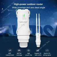 2025 Wavlink High Power AC1200 Outdoor Waterproof Wireless WiFi Repeater AP/WiFi Router Dual Dand 5G Long Range Extender Antenna