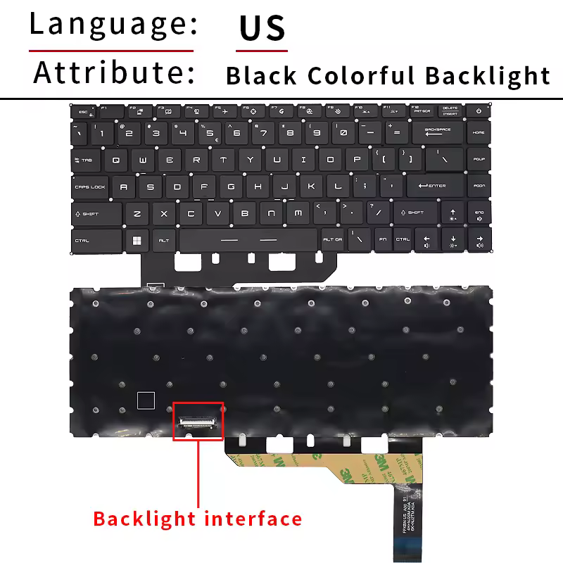 MSI Creator Z16 키보드 부품 전면