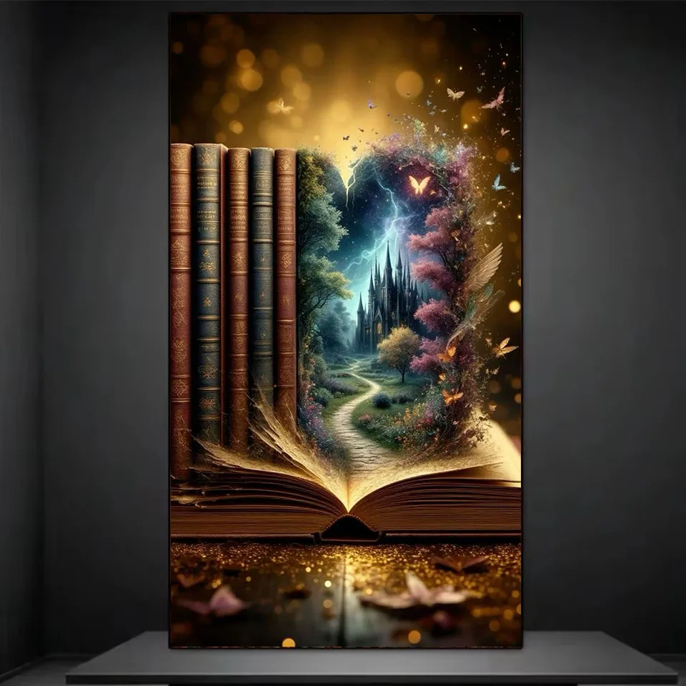 

5D Diamond Painting magical book Scenery mosaic 2026 New arrival DIY Castle imitation diamonds cross stitch kit home decoration