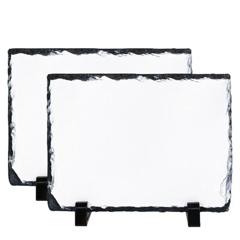 Sublimation Slate Blanks Heat Transfer Rock Photo Frame Suitable for Desktop Home Decorations and Souvenir DIY Gift for All