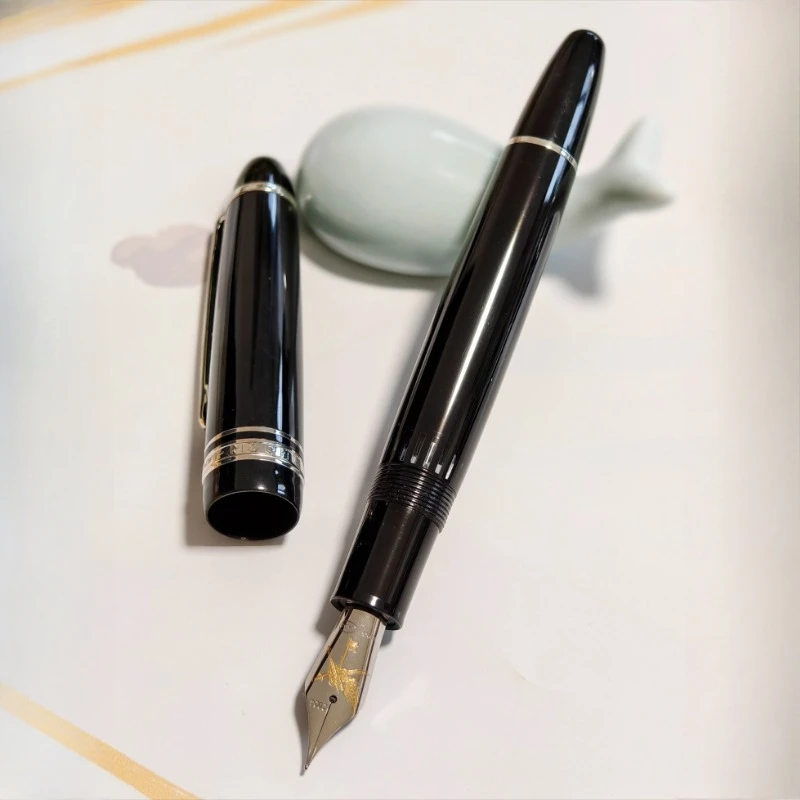 

New Nib MAJOHN P136-plus Piston Fountain Pen Luxury Long Knife EF F M 0.38MM 0.5MM 0.7MM Nib School Office Writing Ink Pen Gift