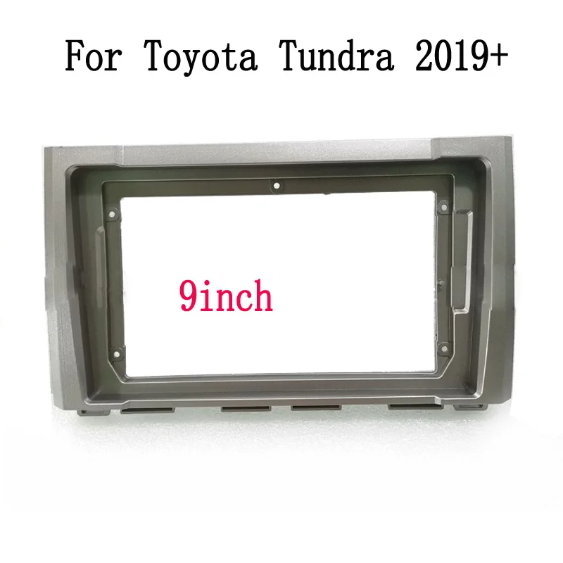 

9inch 2DIN Car DVD Radio Fascia Mounted for Toyota Tundra Sequoia 2019-2022 Stereo Dashboard Surrounded Panel Fitting Frame