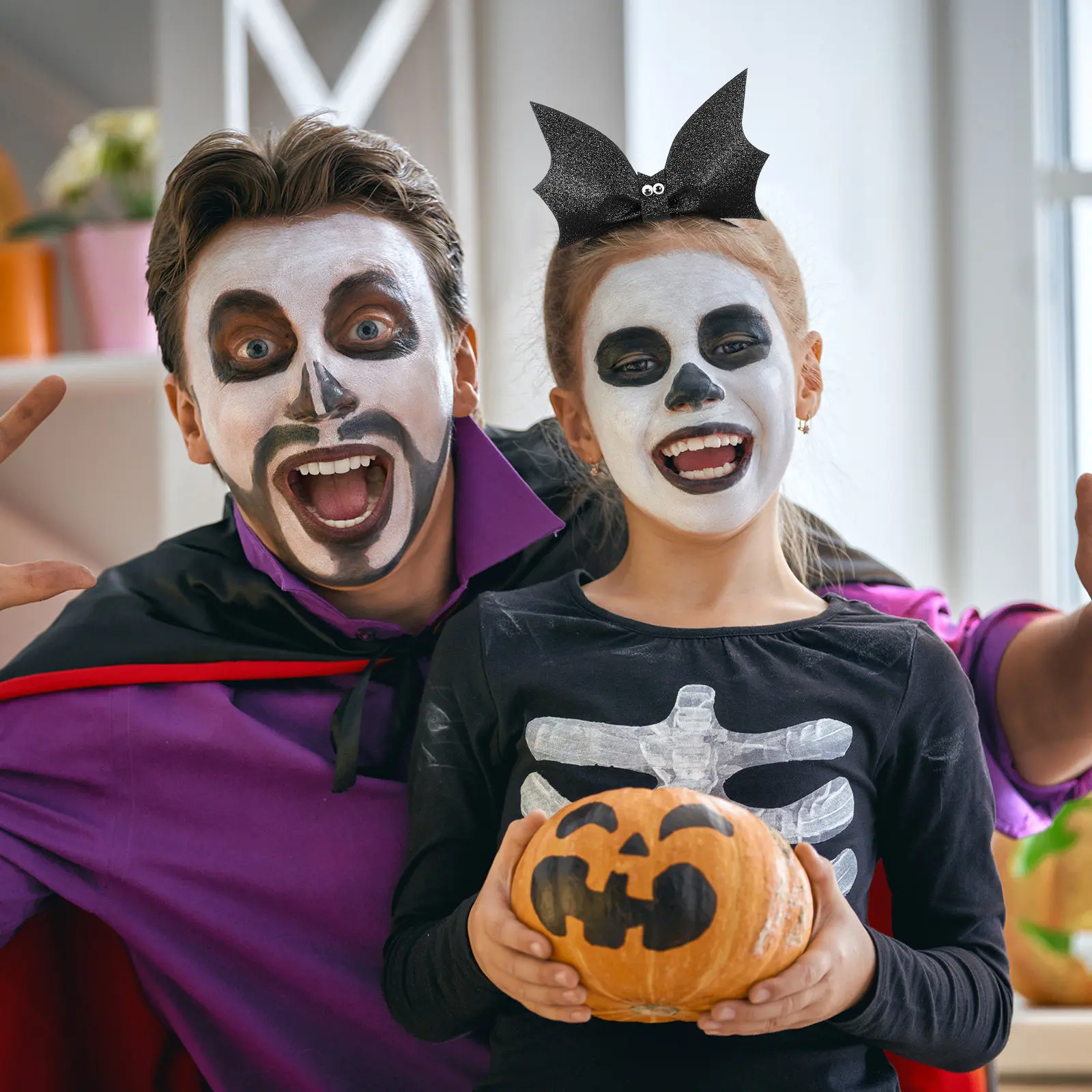 

Sequin Bat Hair Hoop Creative Headband Lightweight Non-Deformation Comfortable Costume Party Hair Band Black