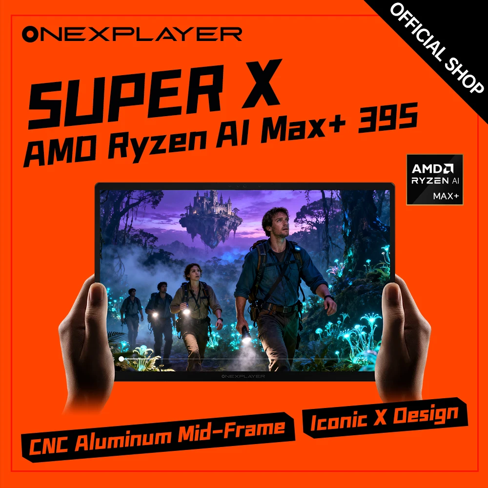 Игровой планшет-ноутбук Hot One XPlayer Super X с AMD Ryzen AI Max+39, 128 ГБ ОЗУ, OLED-дисплеем с поддержкой HDR и частотой обновления 60/120 Гц