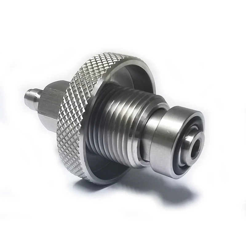 Адаптер заправочного клапана HPA G5/8 Din с быстроразъемной вилкой 8 мм из нержавеющей стали