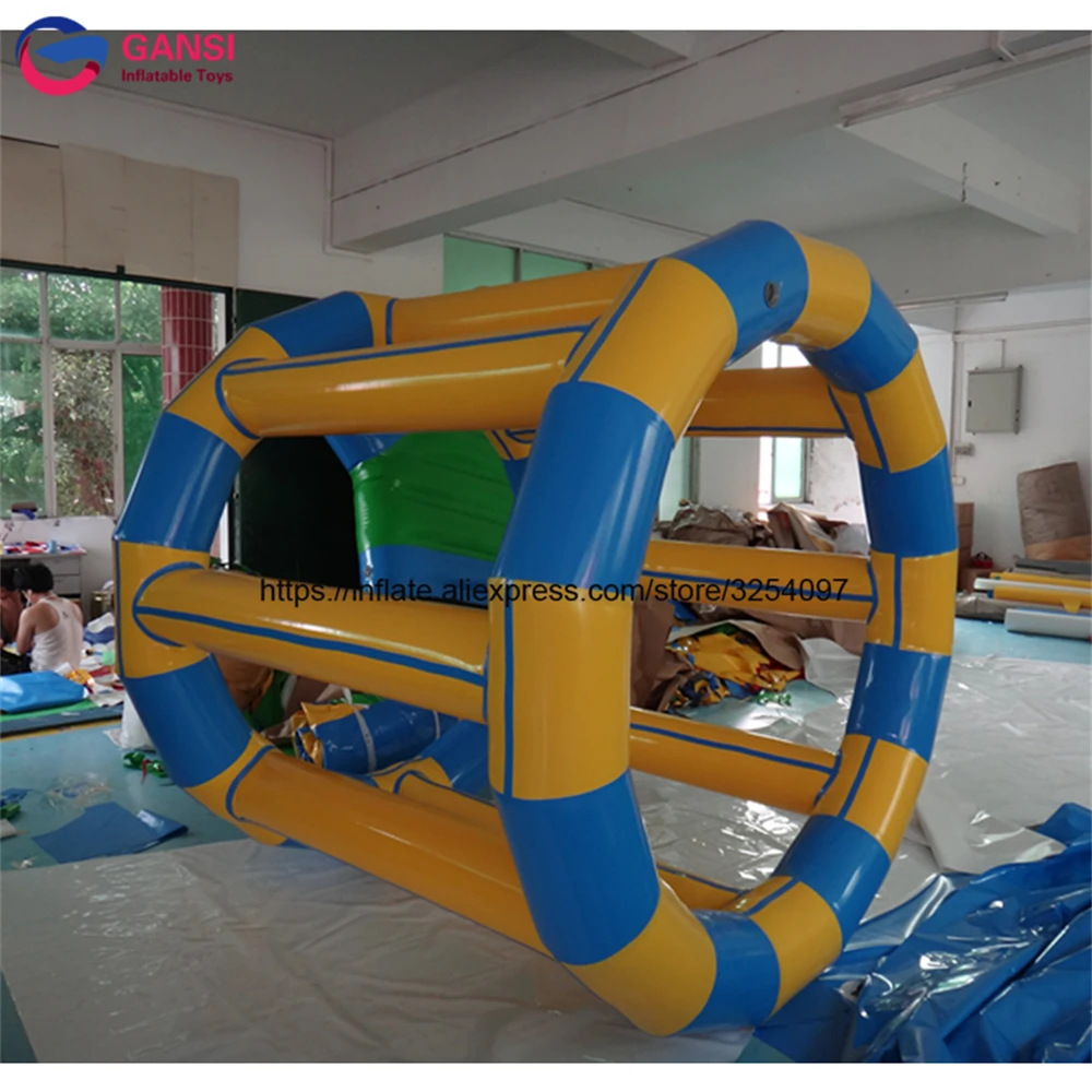 Human Run Inside Tube Water Roller Inflatable Floating Water Roller Wheel