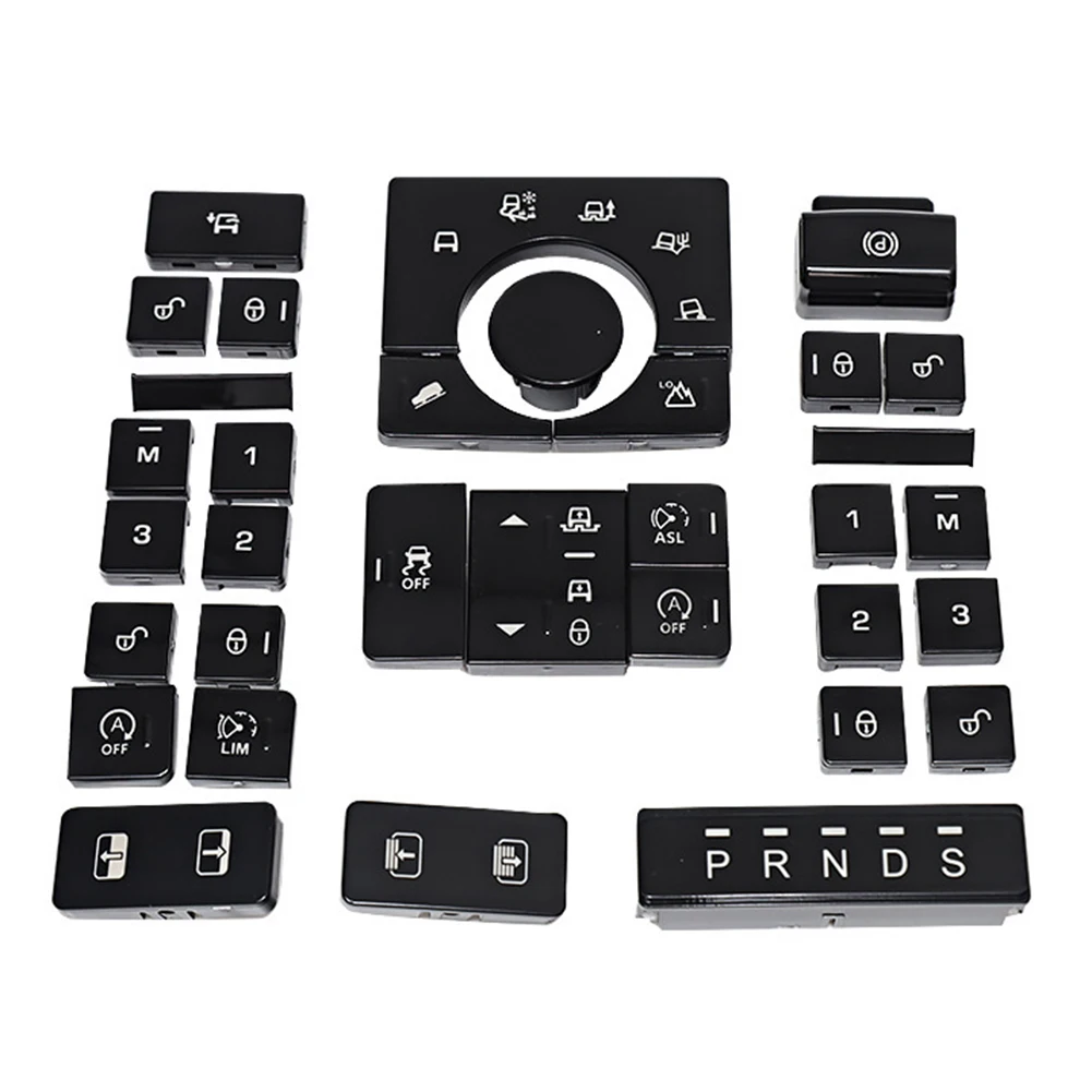 

Switch Button Center Console Button Cover Car Interior Upgrade Perfect Fit For Vehicle Stable And Reliable Performance Black