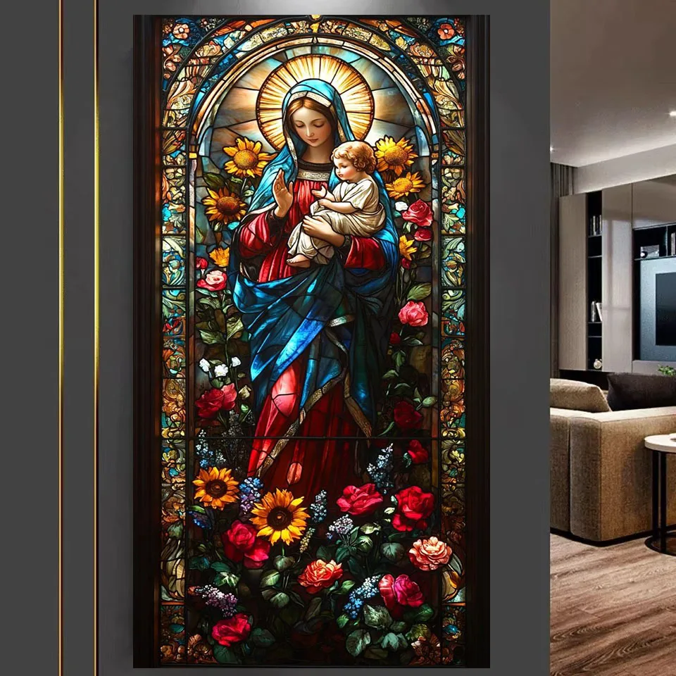 

DIY 5D Diamond Painting Mother and Child Religion Portrait New 2025 Full Mosaic Diamond Embroidery Sale Large Size