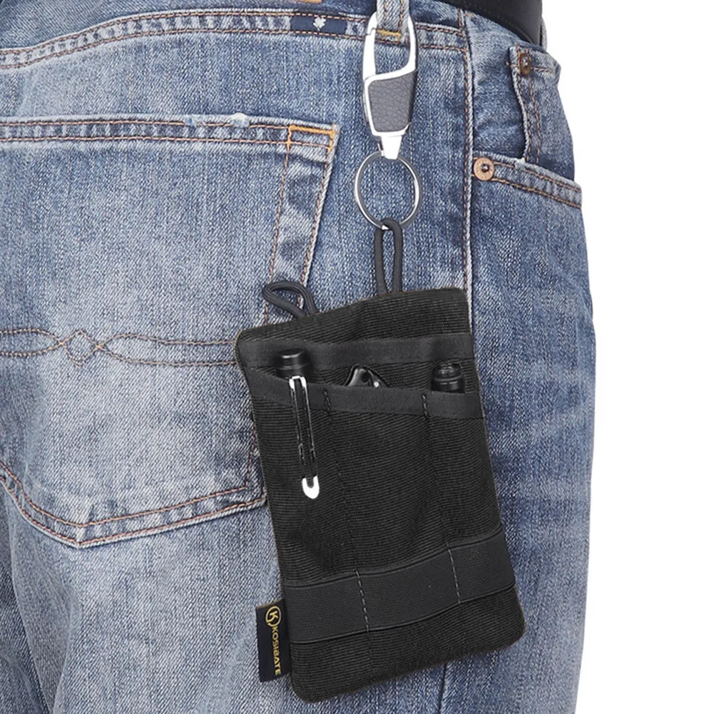 ポータブルコンパクトポケットオーガナイザーポーチ耐摩耗性バッグキャンプハイキング登山アウトドアスポーツ財布用