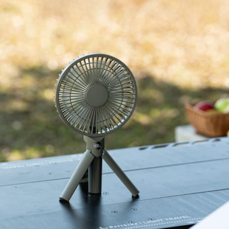 

Outdoor Camping Fan Multi Functional Portable Handheld Small Fan USB Rechargeable Bedroom Indoor Outdoor Table Fan Strong Wind