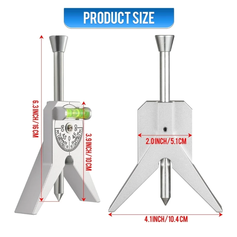 Heat Resistant Safety Pipe Marker Centering Head Tool Center Finder Positions Alignment for Welders Measure Mark Locate