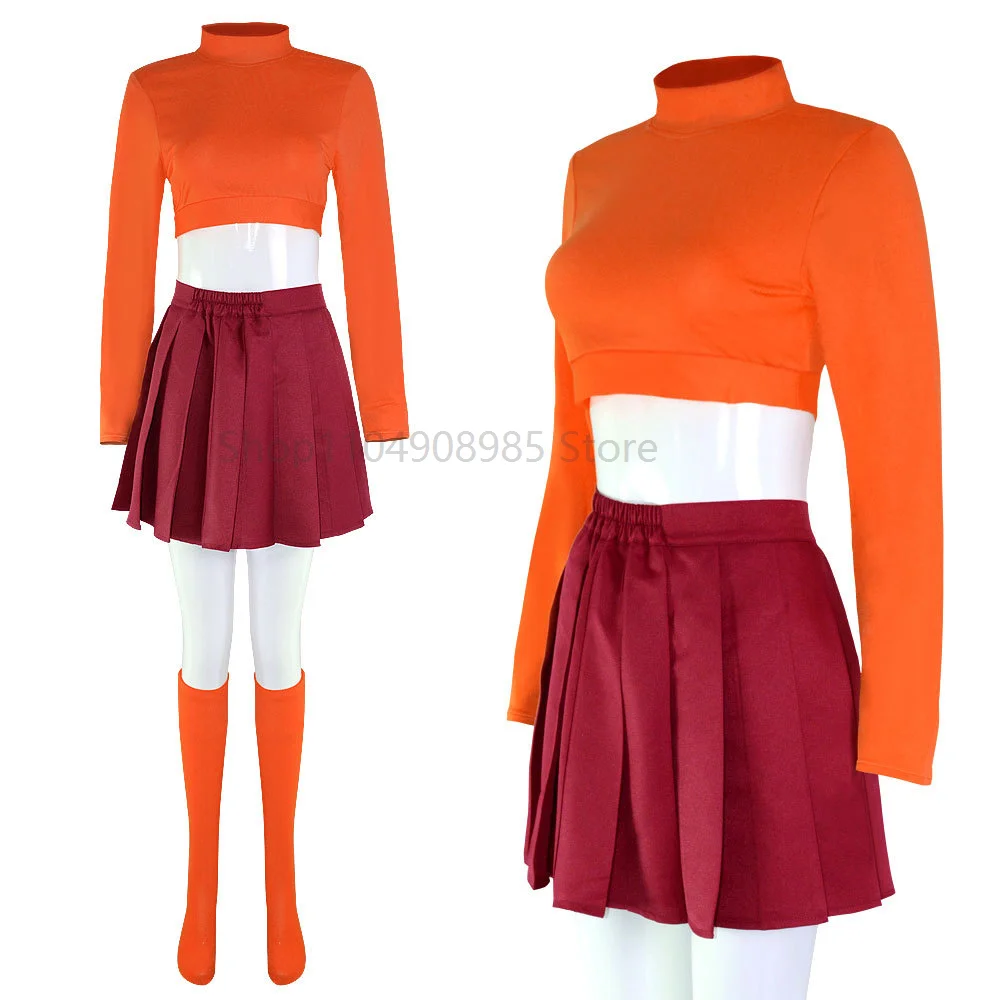 

Anime Cosplay Costume Movie Character Orange Uniform Halloween Costume For Women Girls Cosplay Costume Role Play Outfits