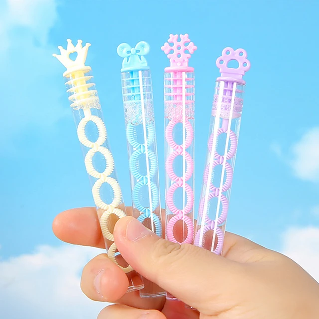 10pcs/bag Colorful Bubble Tube Toy Cute Heart Bow Shape 1