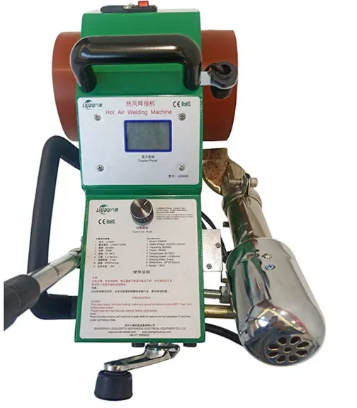 Automatic Hot Air Welding Machine For PVC Film Material/Waterproof Membrane/Vinyl Banner / Tarpaulin Splicing