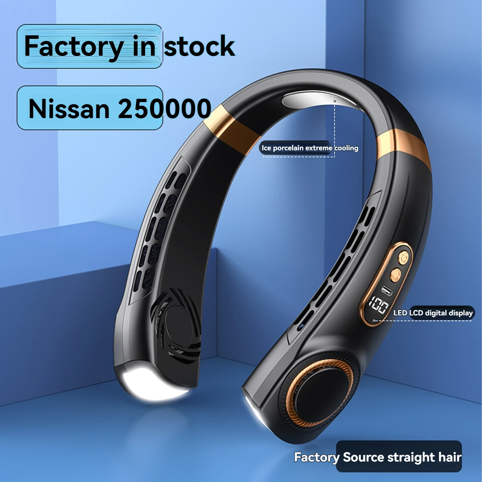 مروحة هالترنيك المحمولة باليد USB ، مروحة كهربائية صغيرة بدون شفرات متعددة الوظائف ، عبر الحدود ، جديدة ،