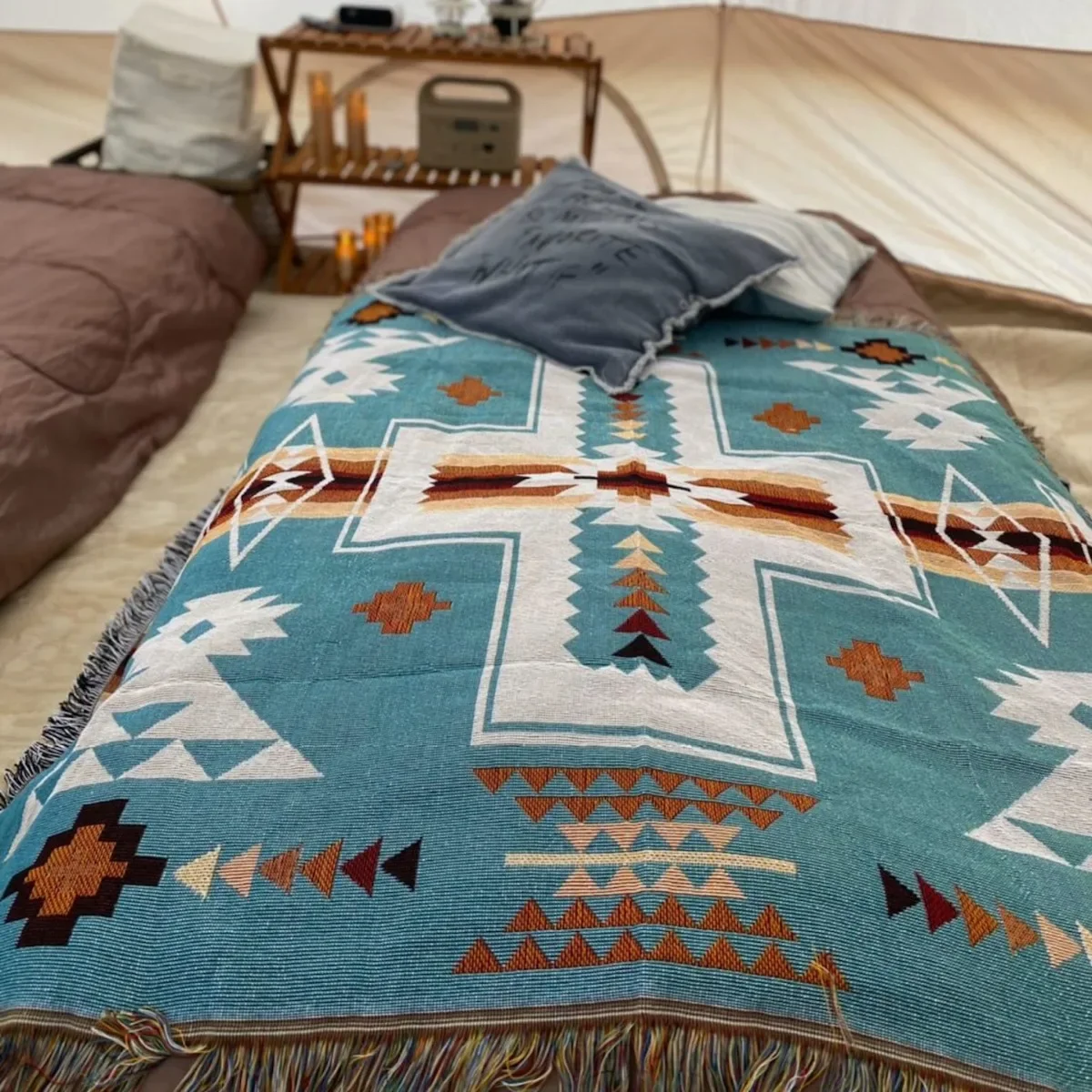 Vintage Mexican Throw Blanket for Home Decor and Outdoor Activities Bed Plaid Blankets & Throws Sofa Bedspread Sofa cover