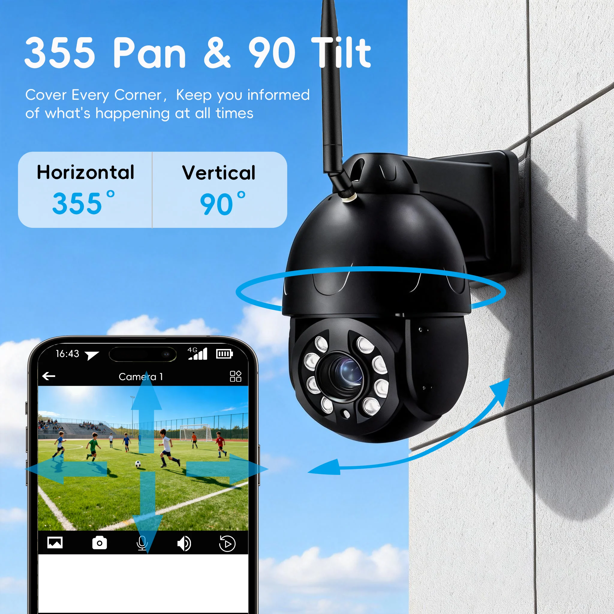 HJT 4K 8MP 5MP IP Camera Outdoor PTZ WIFI/4G 30X Zoom H.265 Dome Speed Night Vision IR 80M CCTV камера Home Surveillance