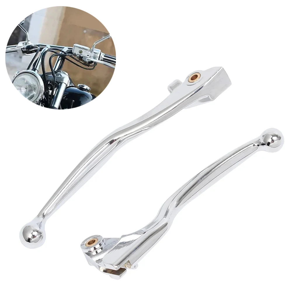 

Motorcycle Chrome Left & Right Brake Clutch Levers For Yamaha Drag Star XVS400 XVS 650
