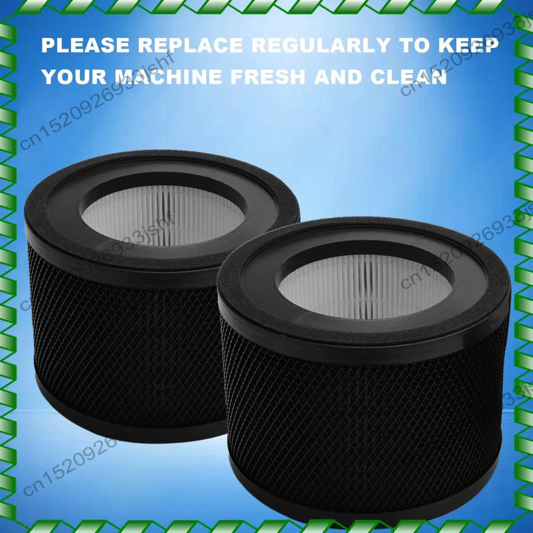 -BOFF 2-Pack Replacement TRUE HEPA Filters Compatible For Taotronics TT-AP001 And VAVA VA-EE014 Air Purifiers