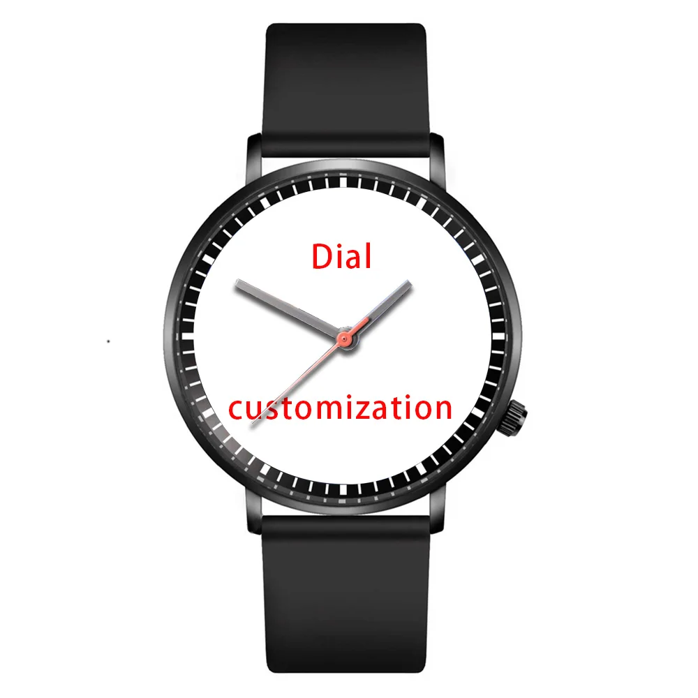 Quartz custom personalized design picture watch women's printed photo watch brand your custom standard silicone watch