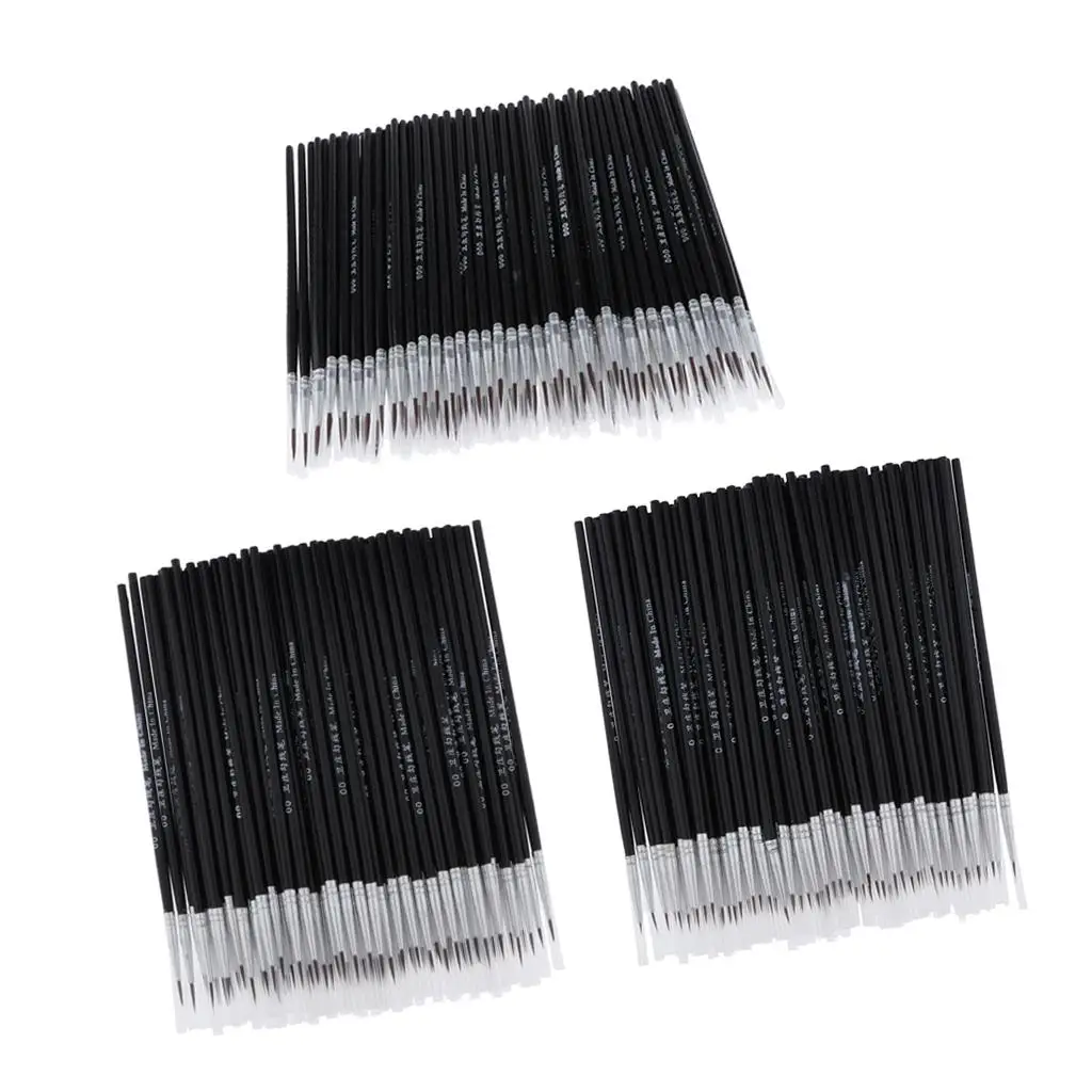 

Набор кистей для рисования детальной модели, набор из 100 штук для акрила, гуаши, масла, теммеры,