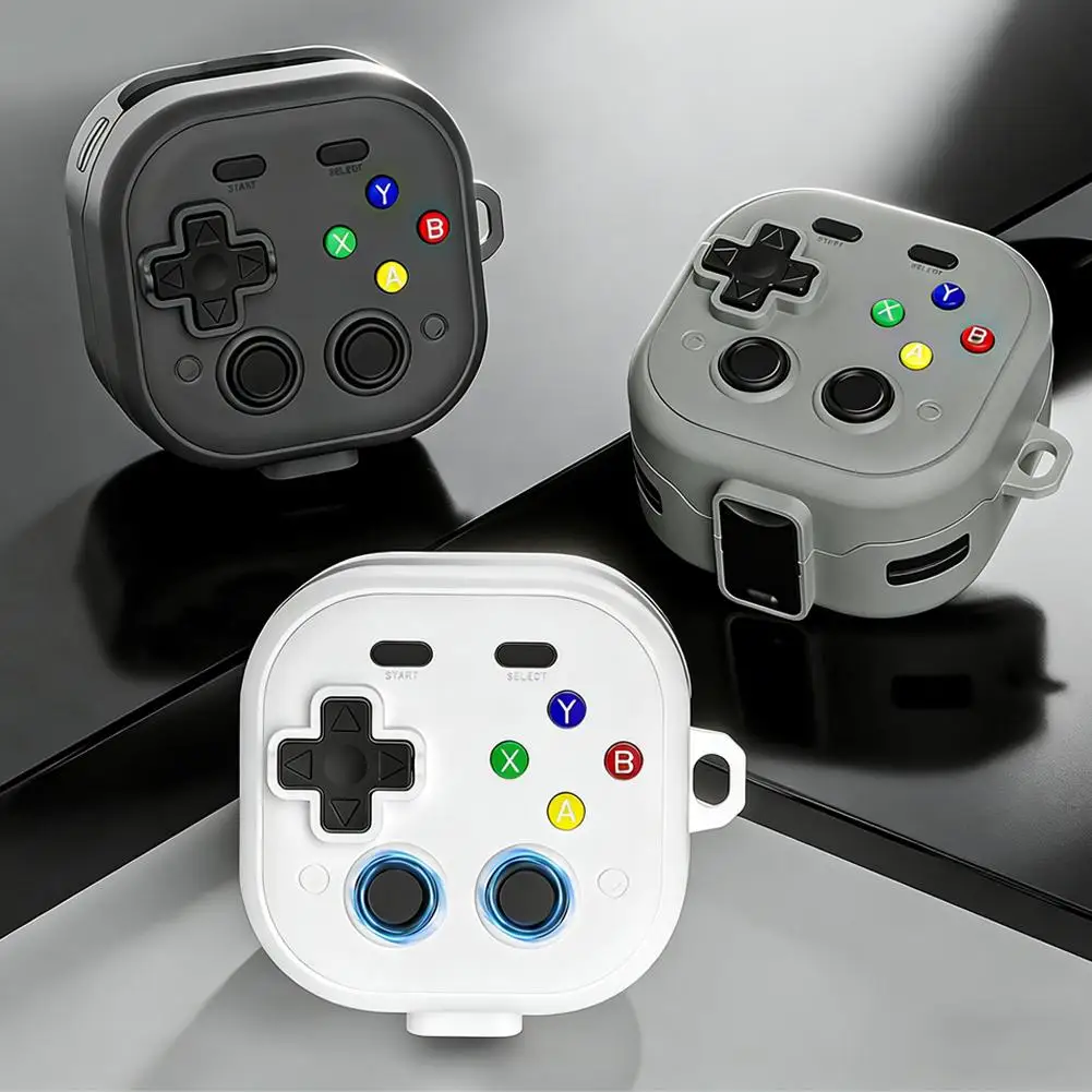 

Силиконовый чехол для наушников Samsung Galaxy Buds 4 / Buds 4 Pro с брелоком в виде сердца Pixel, ударопрочный защитный корпус