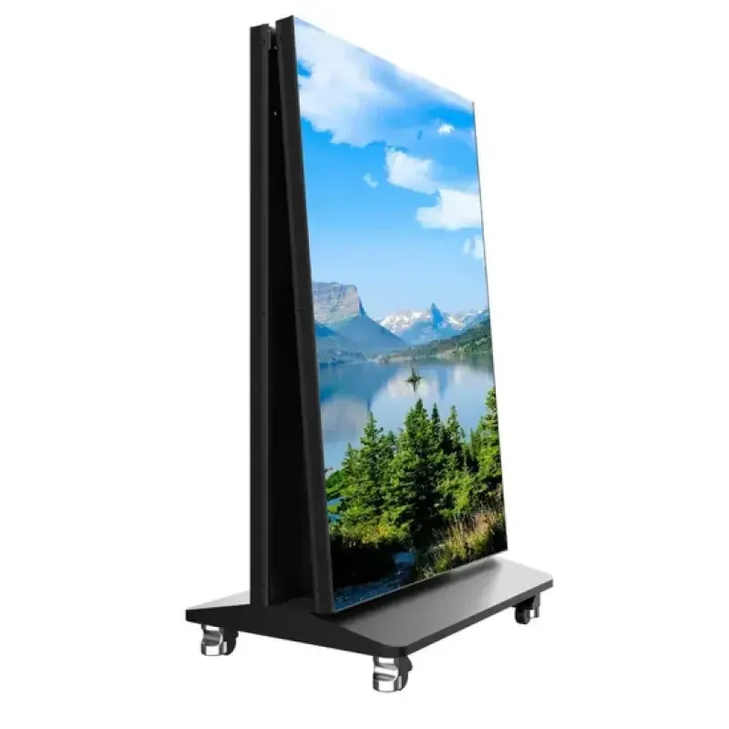 Custom Waterproof LED DisplayIndoor Three-Fold High-Definition Poster Display Screen P2.5 3-Fold Display Three-Fold Poster Signb - view 5