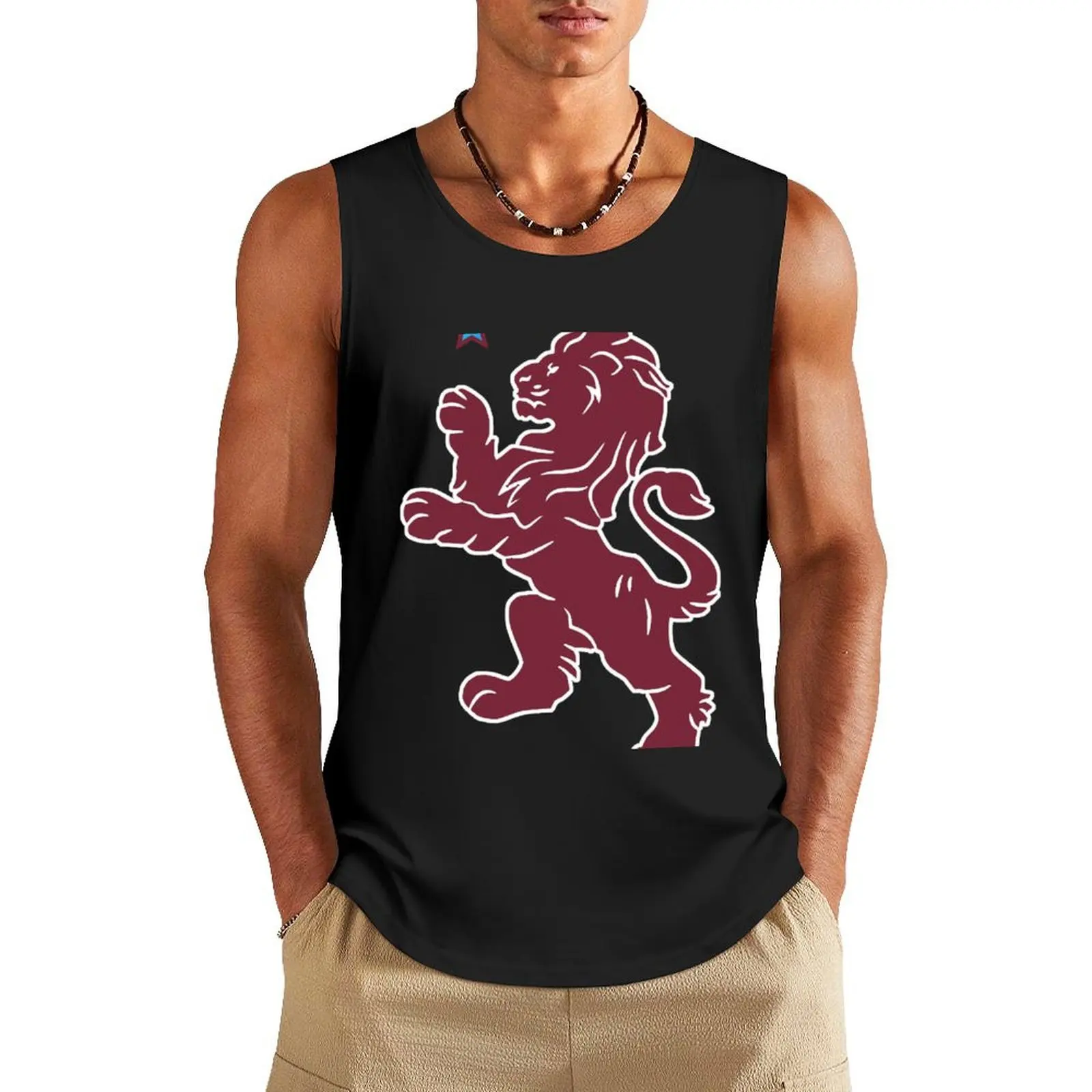 

Aston V Large Lion Crest Fanmade Merchandise Tank Top sleeveless jackets men clothes anime gym clothes for men