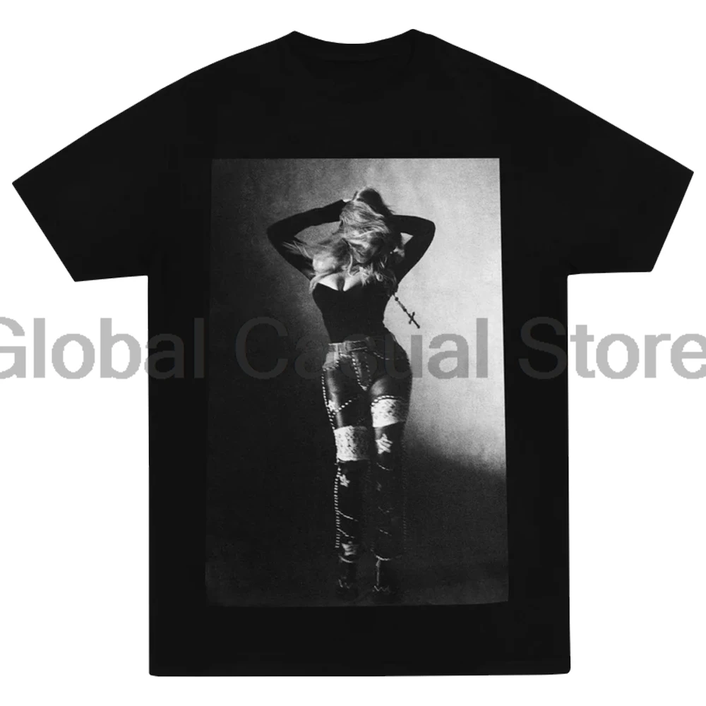 Beyonce Cowboy Carter T-shirt 2024 New Album Crewneck Short Sleeve Streetwear Men Women Black Tee