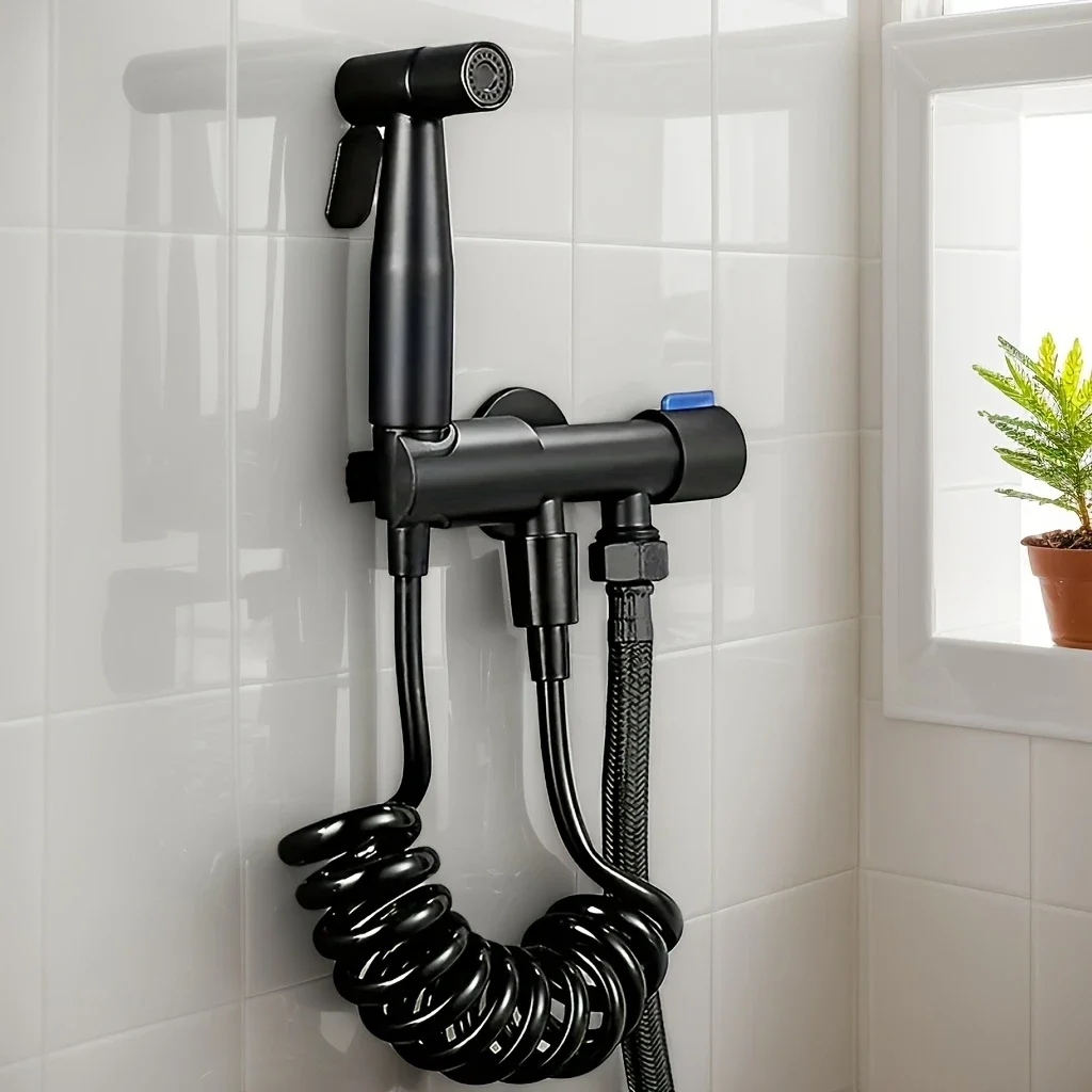 

Набор аксессуаров для ванной комнаты из нержавеющей стали, подходящий для ванных комнат, современная двухрежимная ванная комната с угловыми клапанами с двойным выходом