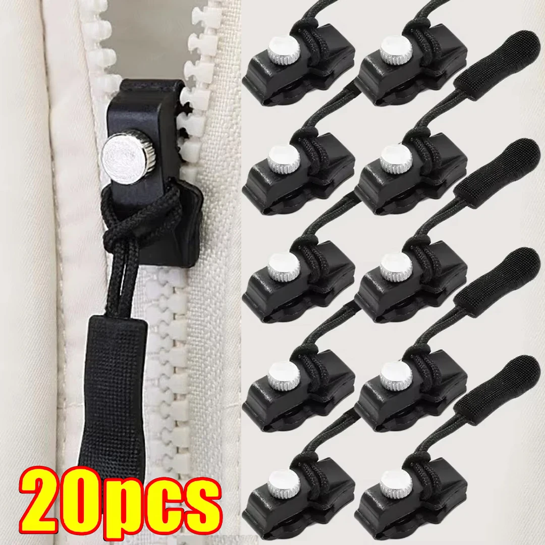 

Universal Zipper Repair Kit Instant Zipper Slider Replacement Zipper Head Rescue Fixer 3 Sizes for Luggage Clothes Bags