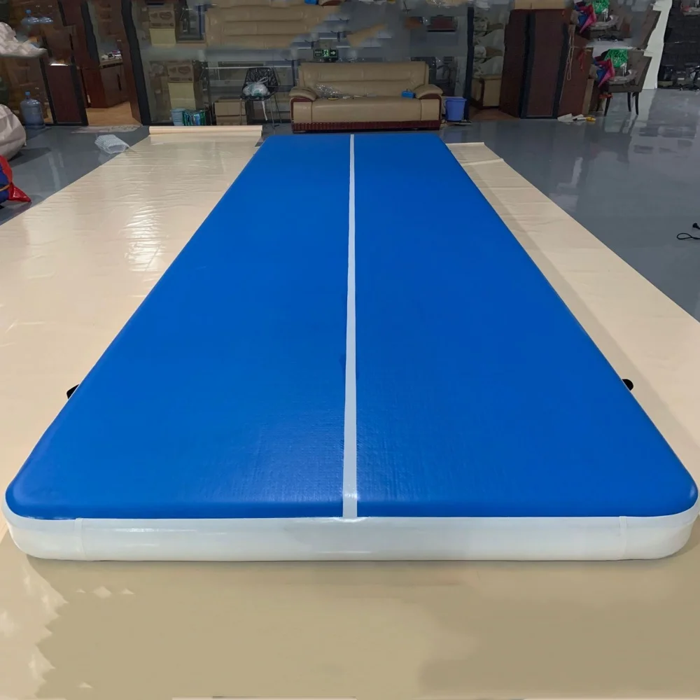 Opblaasbare Air Track Opblaasbare Gymnastiek Matras Gym Tumble Airtrack Vloer Tumbling Air Track 10x2x0.2m Met een Pomp