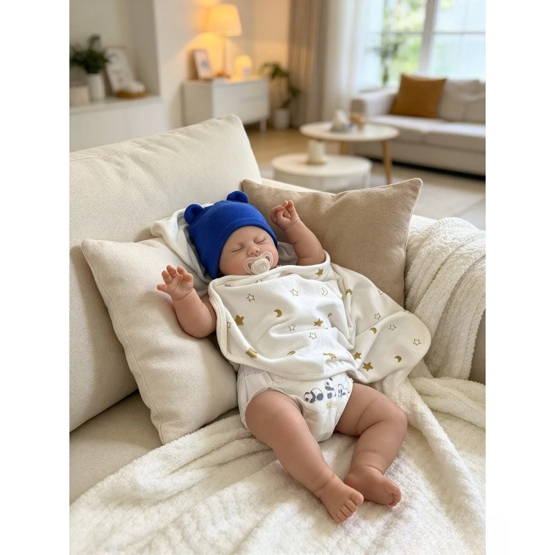 24inch 60cm  Reborn Baby Doll Pickle Soft Cotton Body Handmade Collectible Lifelike Art Doll