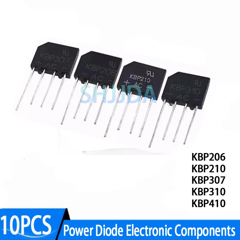 (10 pieces) New KBP307 KBP210 KBP206 KBP310 KBP410 Traight flat bridge Rectifier bridge bridge pile In Stock