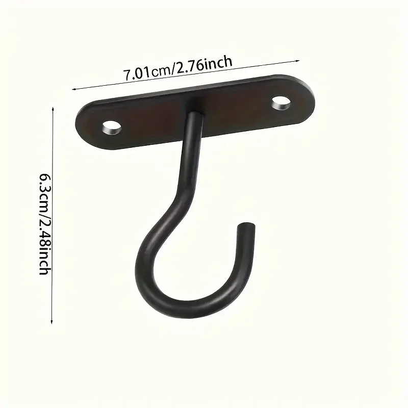 2Pcs Ceiling Hooks For Hanging Plants Wall Mount Hanger For Bird Feeders Lights, Lanterns, Win