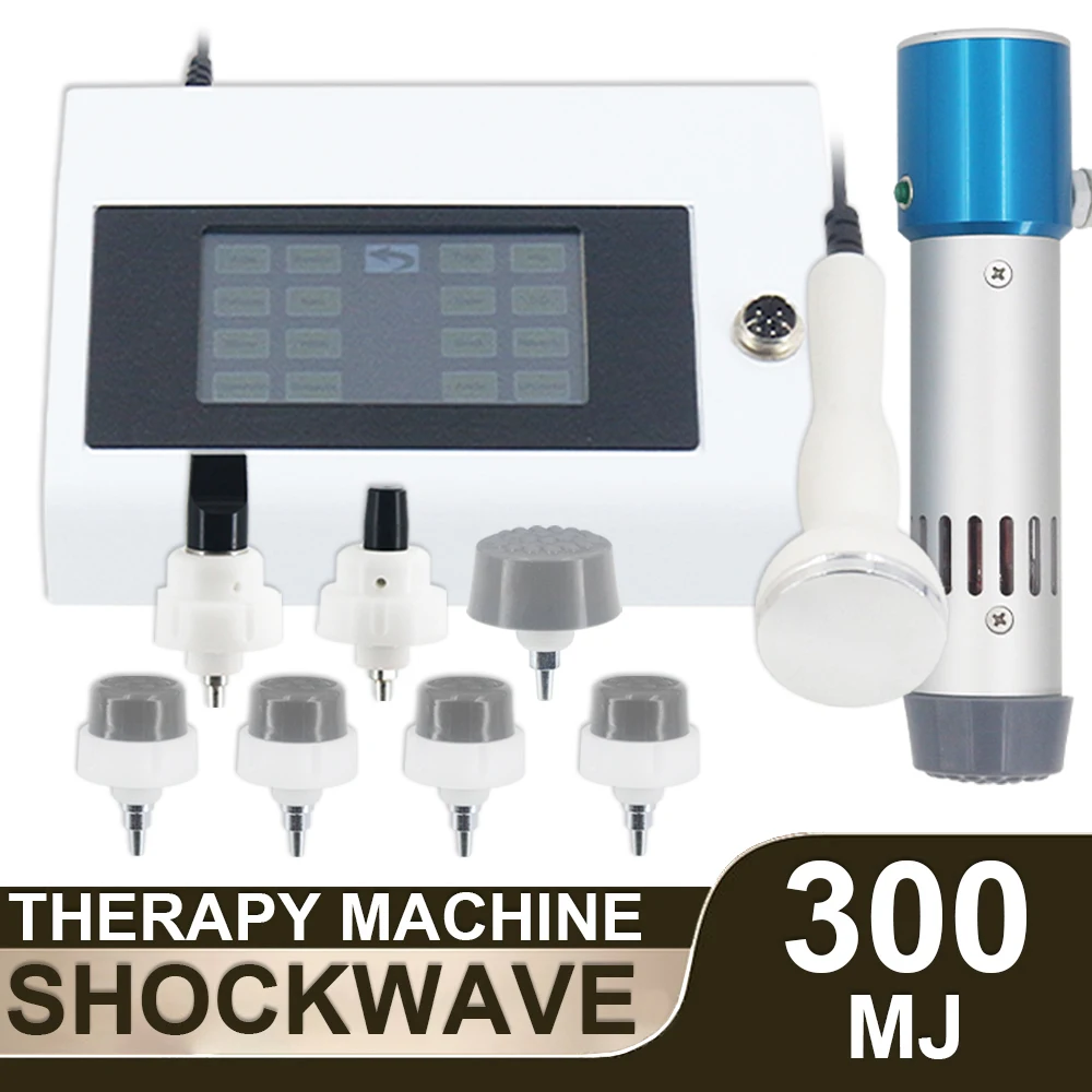 

2in1 Shockwave Therapy Machine With 7 Heads ED Treatment Sports Injury Relieve Arthritis Pain 300mj Shock Wave Body Massager