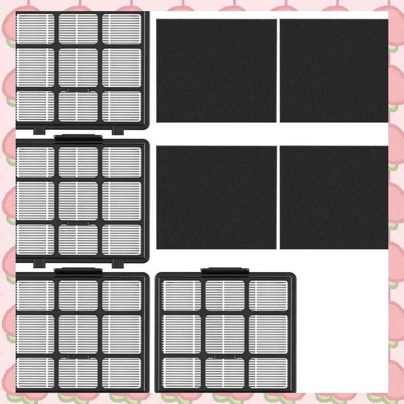 EUREKA NEN170 백리스 캐니스터 진공 청소기용 N18R 교체 필터 키트, HEPA 필터 및 입구 플라이터 스폰지 필터 포함