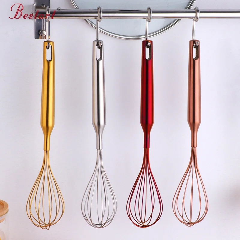 New 304 stainless steel egg beater, whipping cream, manual hook, stainless steel egg beater