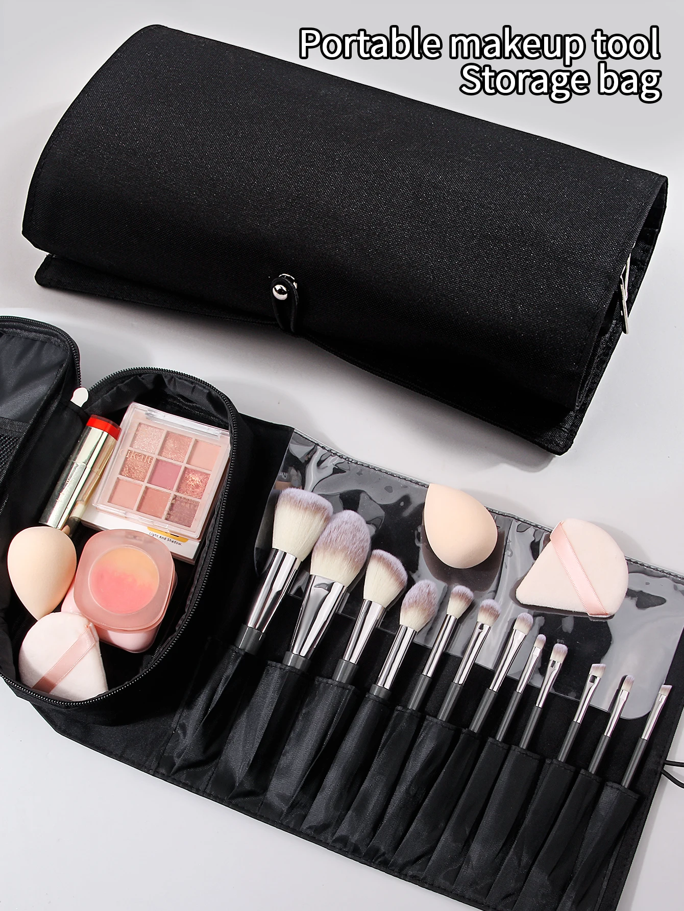 20PCS set 13 makeup brush sets +3pcs non-sticking powder makeup eggs +3pcs triangle powder puff +1pcs makeup brush storage bag