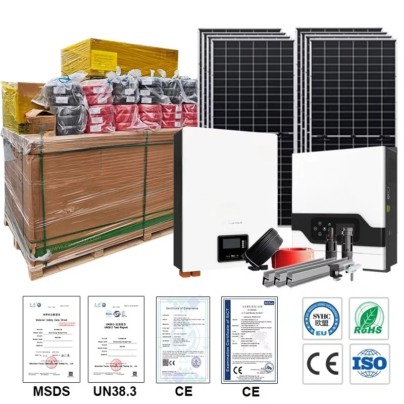 متوفر في المخزون النظام الشمسي الهجين 3KW 5kW 10kW الألواح الشمسية مع بطارية ومجموعة Panneau Solaire Kit نظام الطاقة الشمسية الكامل #2