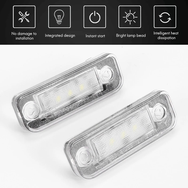 Lámpara de luz LED para matrícula sin errores para W203 5D W211 R171 W219-BTFL