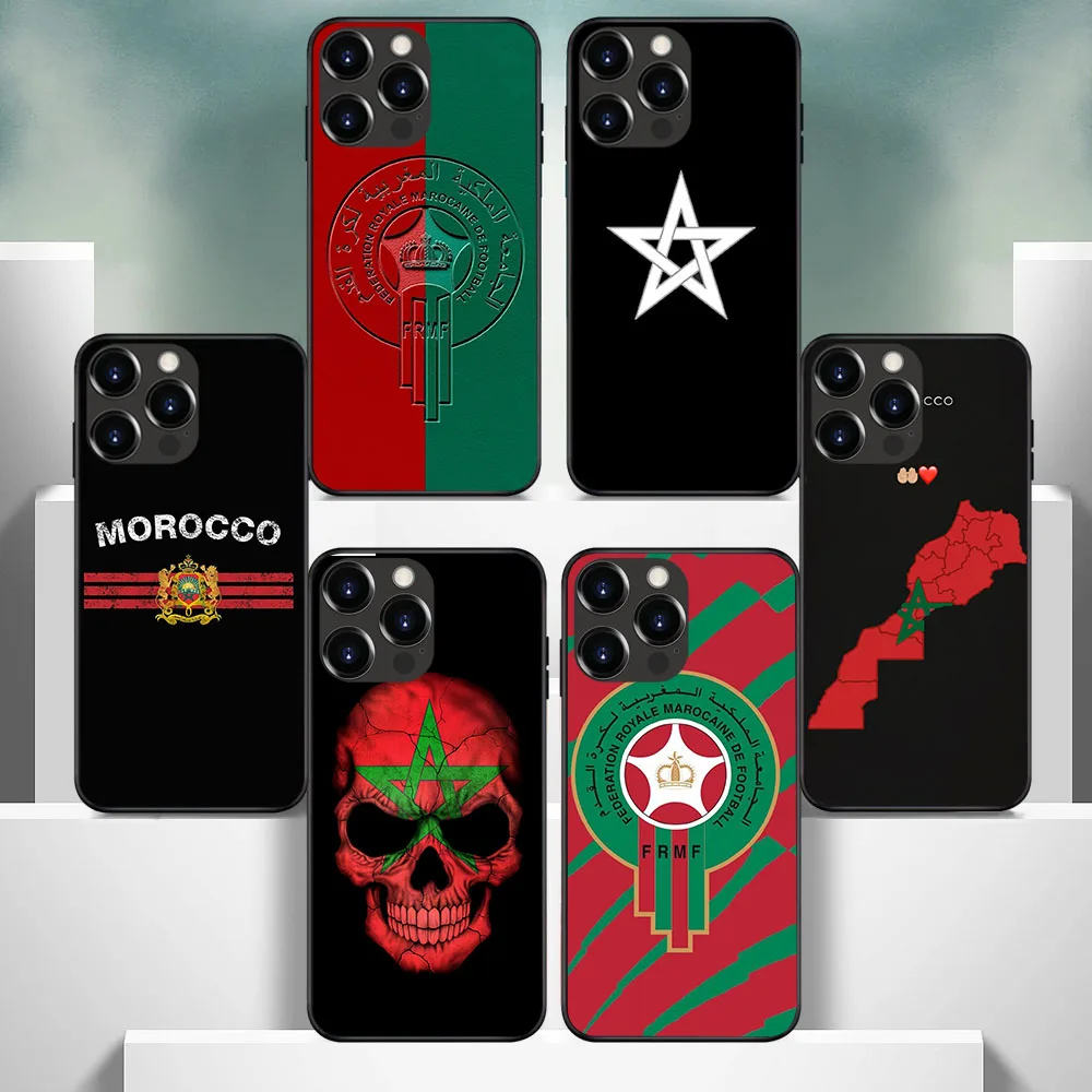 IT-78 Morocco Flag Passport Soft Case for Xiaomi Redmi Note 9T 9 9S 10 10s S2 11 9C Power Pro Max Poco X3 NFC