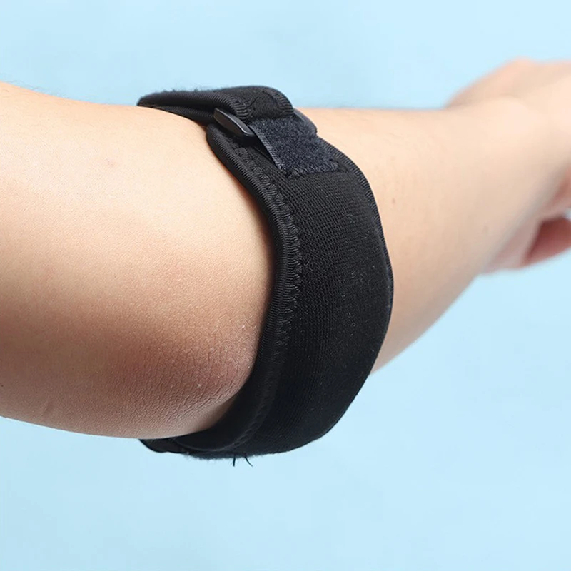 1pcs Elbow Brace For Tennis Golfer Sports Protection Adjustable Arm Band Silicone Compression Pad  Pain Relief Men Wom view 2