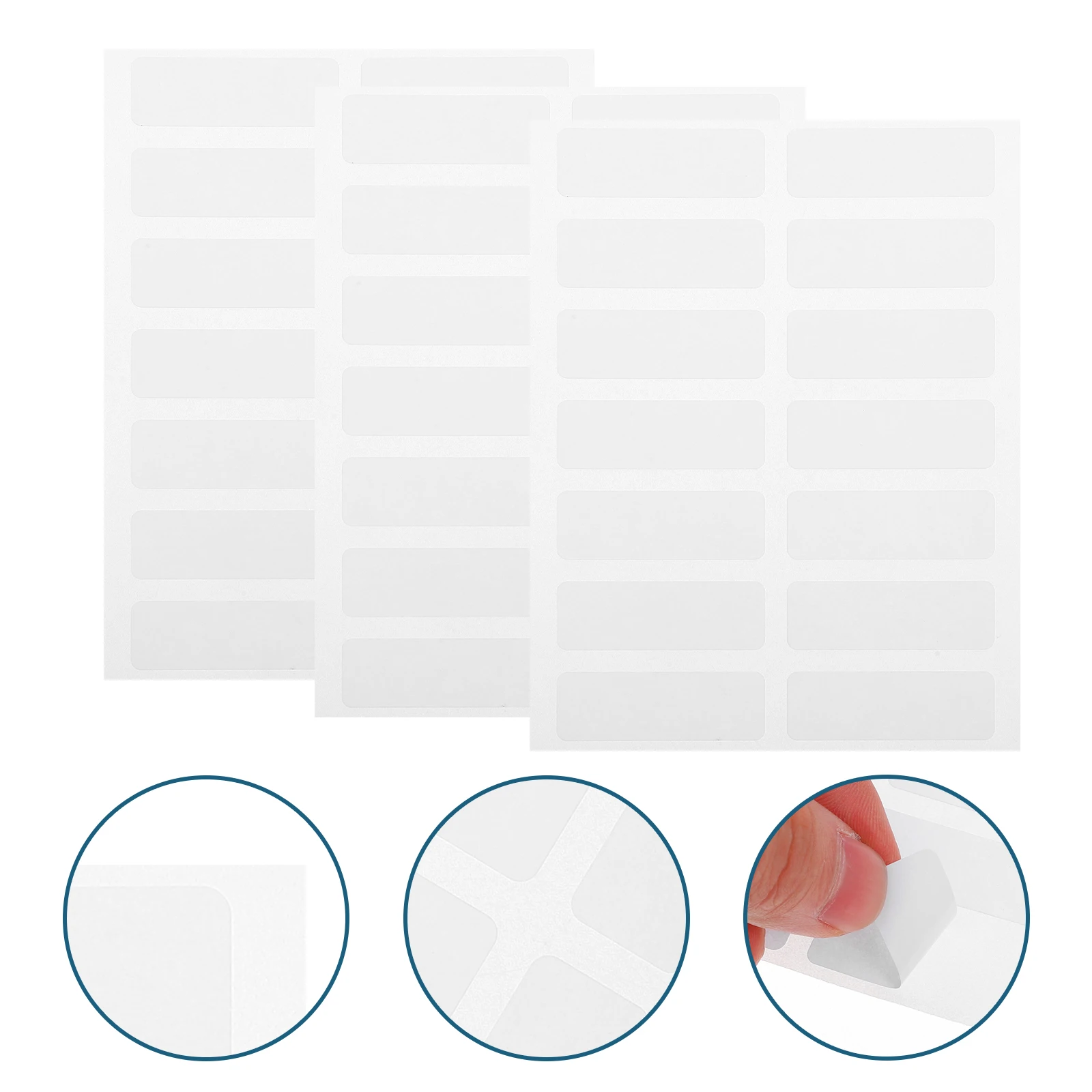 

5pcs Self-Adhesive Labels Blank Stickers For Classification Name Tags Price Marking Office Home School Use Organizing Helper