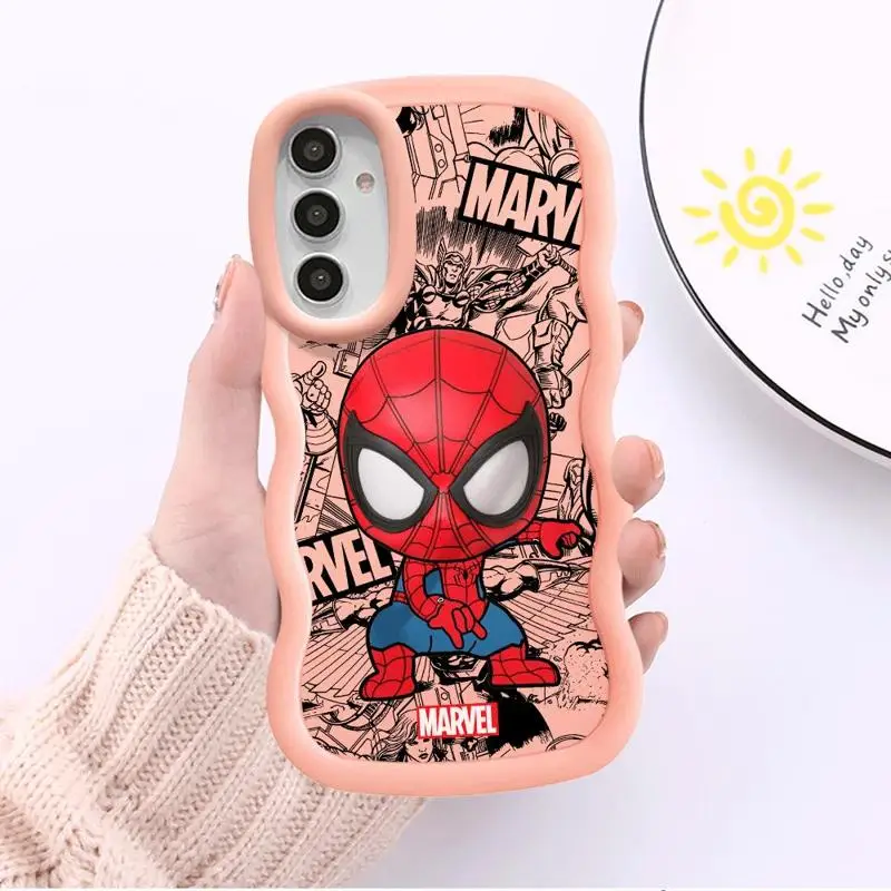 Cartoon Marvel Sqiderman Case for Samsung Galaxy A21s A51 A50 A15 A14 A13 A11 A02s A05s A04 A03 A12 A50s A20s A30 TPU Capa