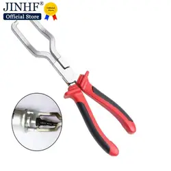 Car Angled Clip Plier Tube Bundle Removal Repair Tool Car Hose Clamp Plier Fuel Line Clip Pipe Plier Disconnect Removal Tool