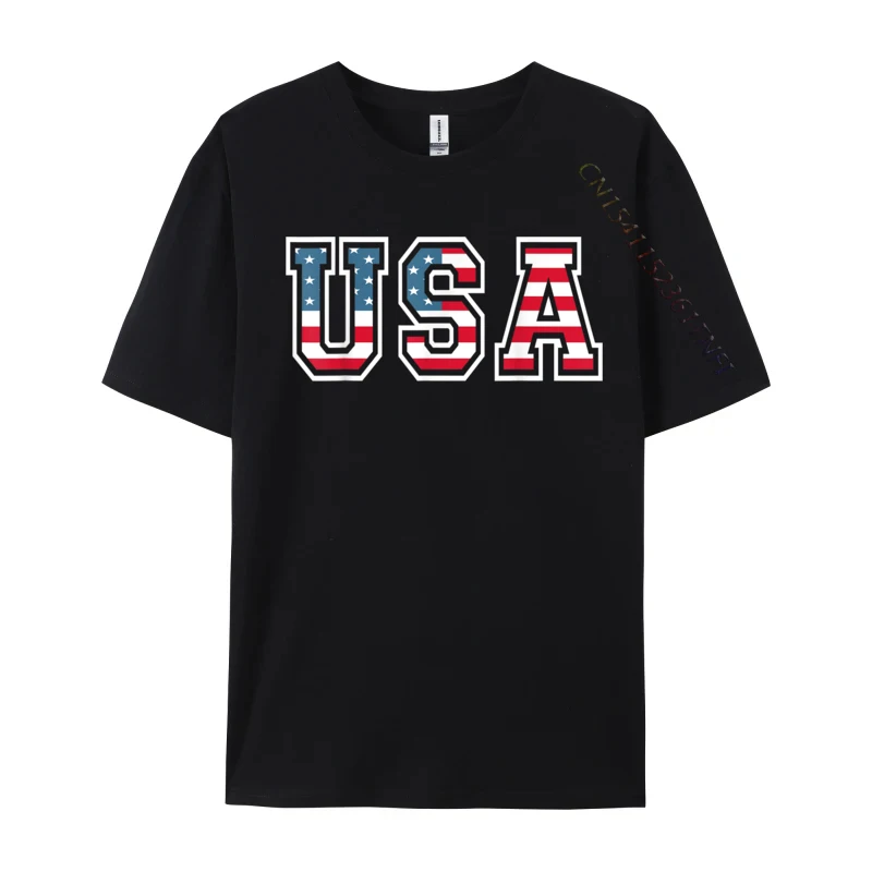 USA Patriotic American Flag For US Funny Youth Prevalent Unique Luxury Designer T-Shirts O Neck Combed Cotton T-Shirt