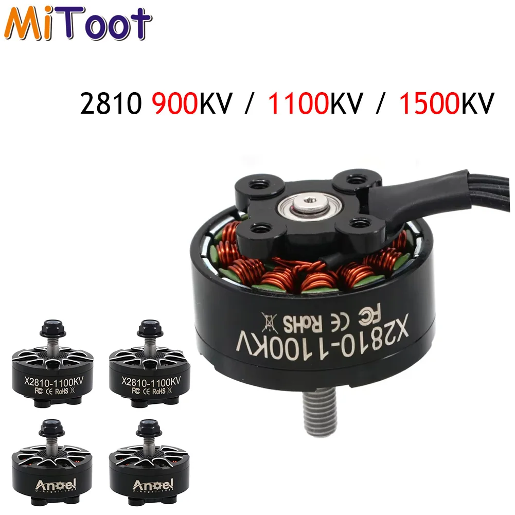 Moteurs sans balais UAngel X2810 2810 900KV / 1100KV / 1500KV 4-6S, 4 pièces/lot, pour Drone de course FPV et MultiRotor