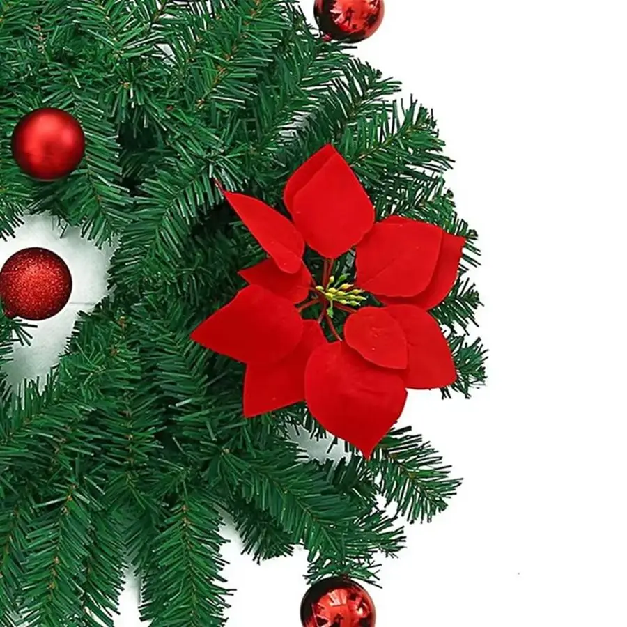 Artificial Flowers Red Wedding Festival Tree Decoration For Home Vase Table Scrapbook Garden Rose Archway Background Wall Stage 6